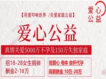 永顺捐卵助孕生子 爱心志愿者招募